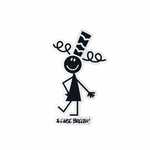 Stickers  l&#039;Aise breizh femme noir
